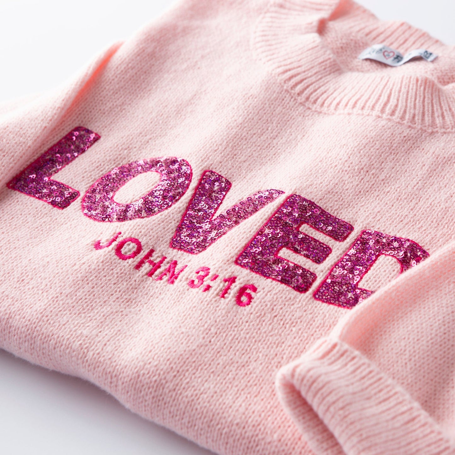 Loved John 3:16 Embellished Sweater