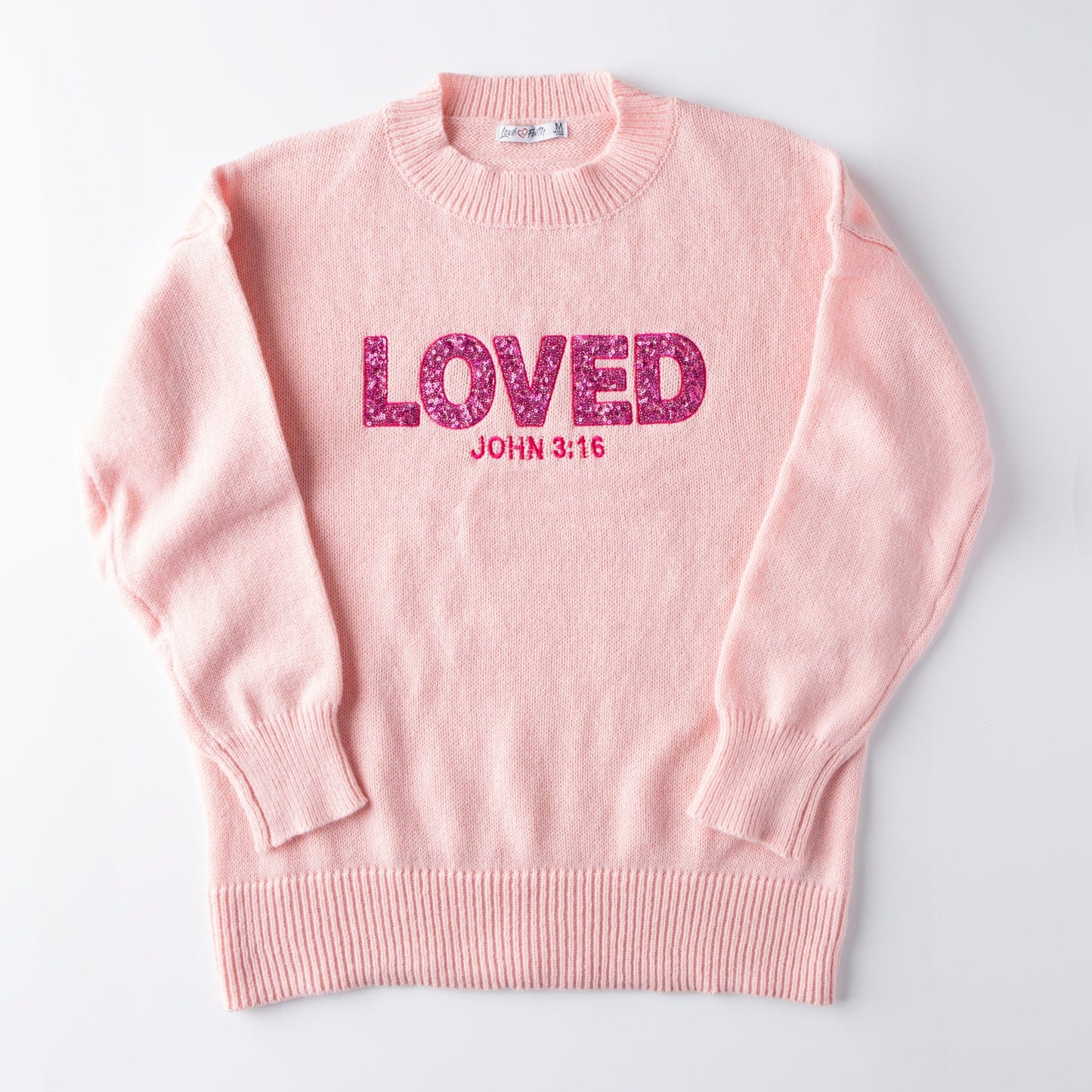 Loved John 3:16 Embellished Sweater