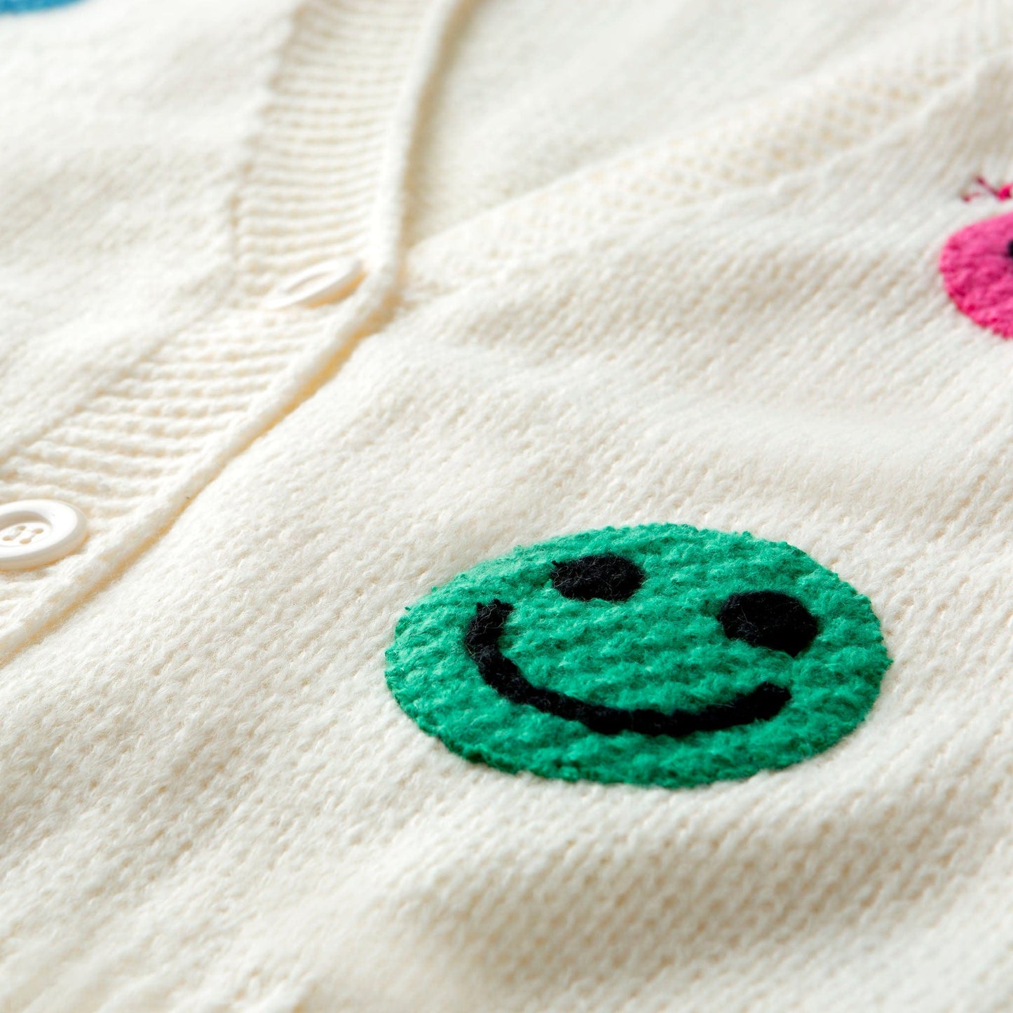 Choose Joy Smiley Face Cardigan