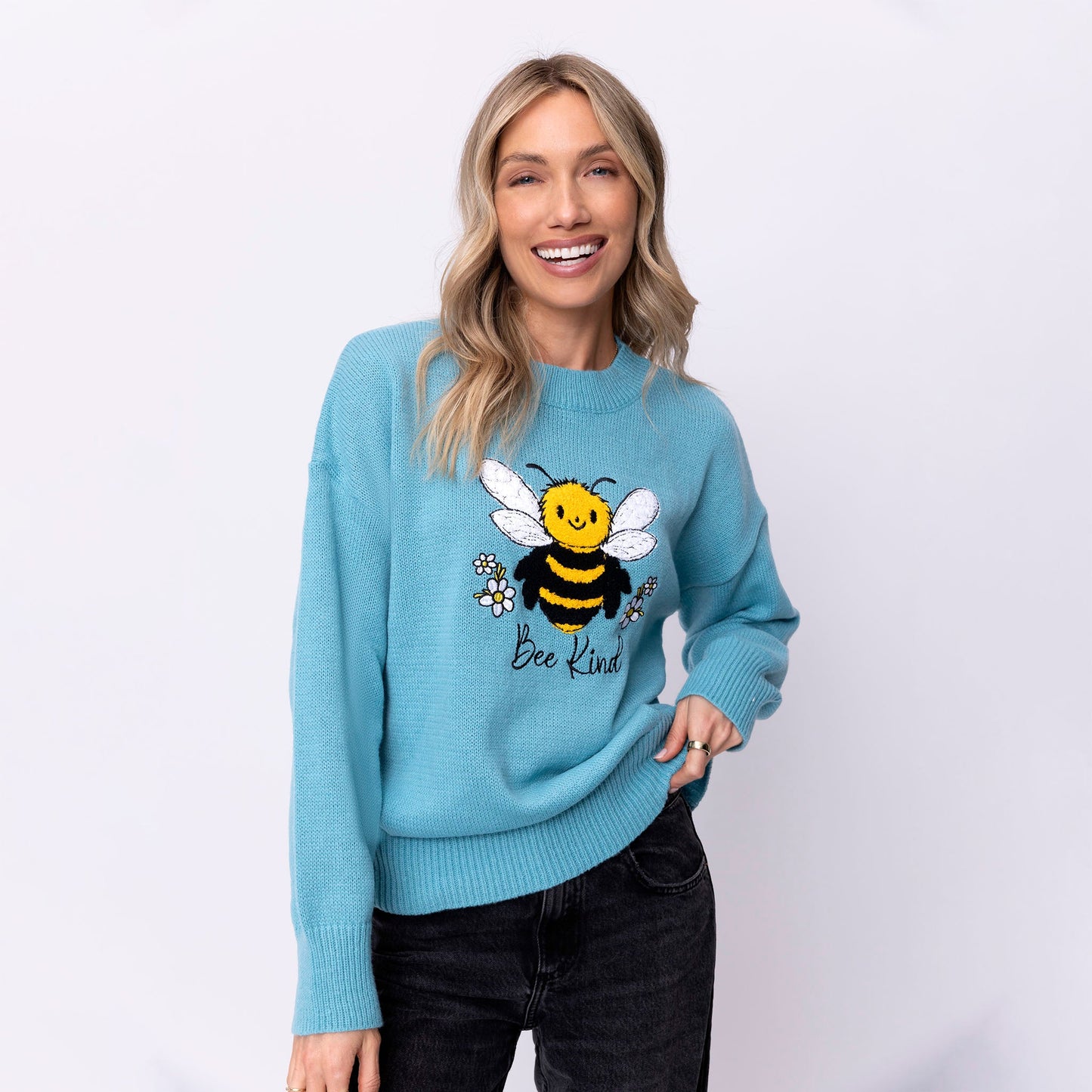 Bee Kind Embellished Sweater