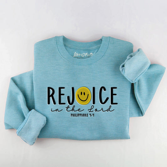 Embroidered Rejoice in the Lord Sweatshirt