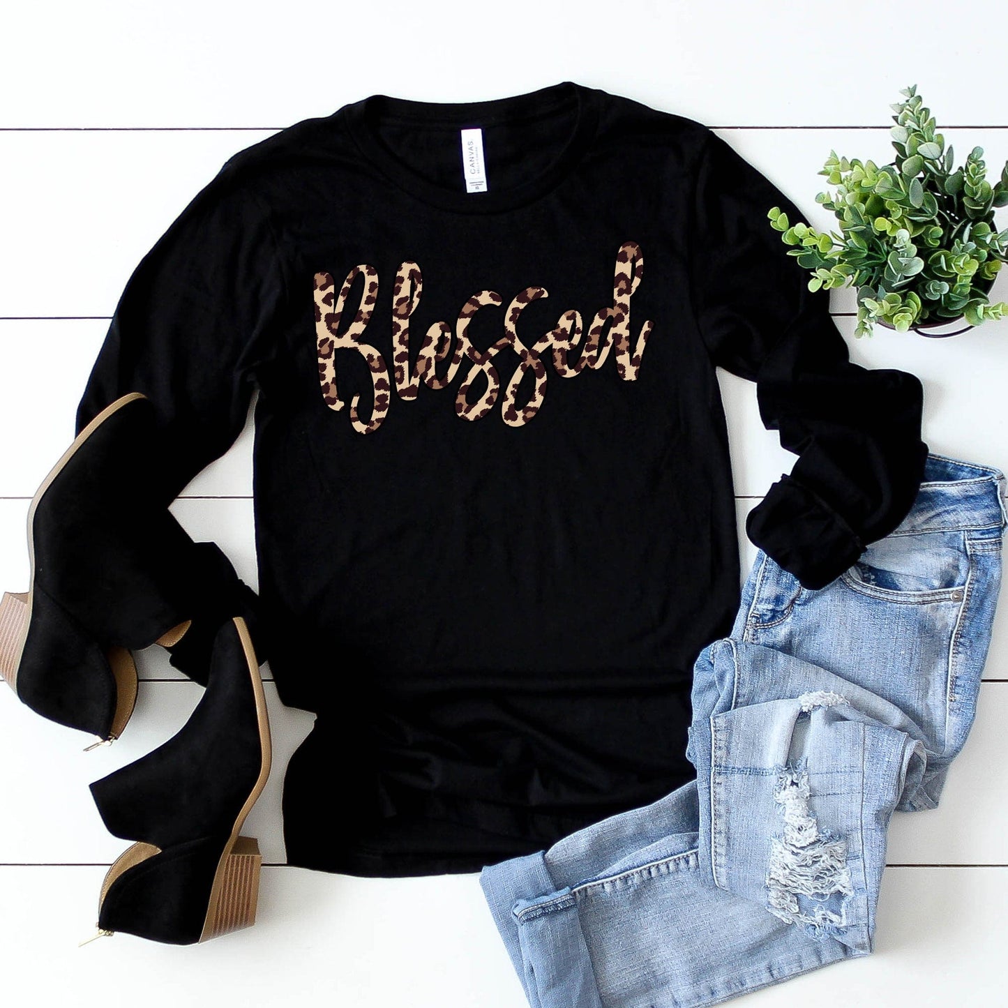 Blessed Leopard Long Sleeve