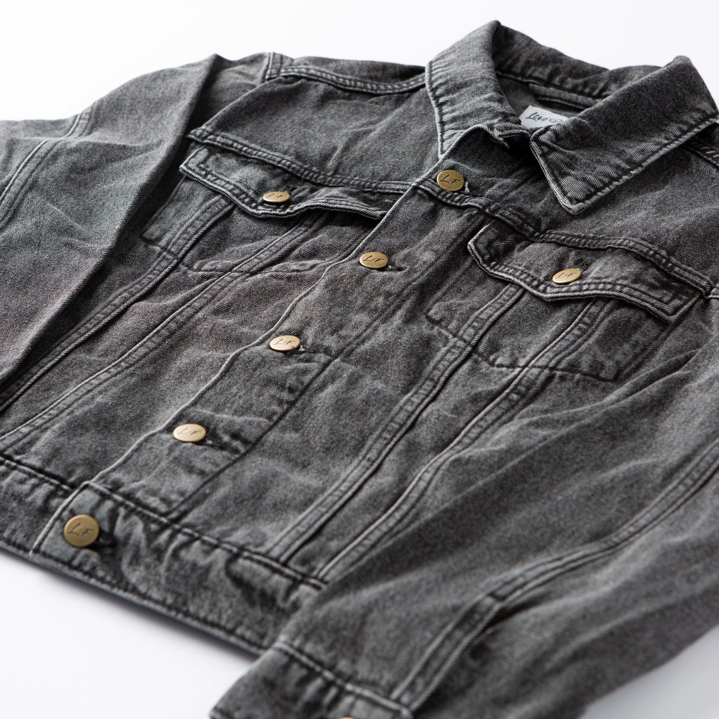 Vintage Washed Created With A Purpose Denim Jacket