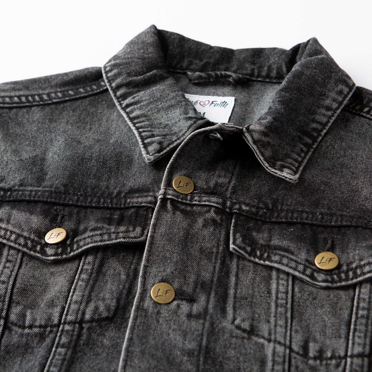 Vintage Washed Faith Denim Jacket