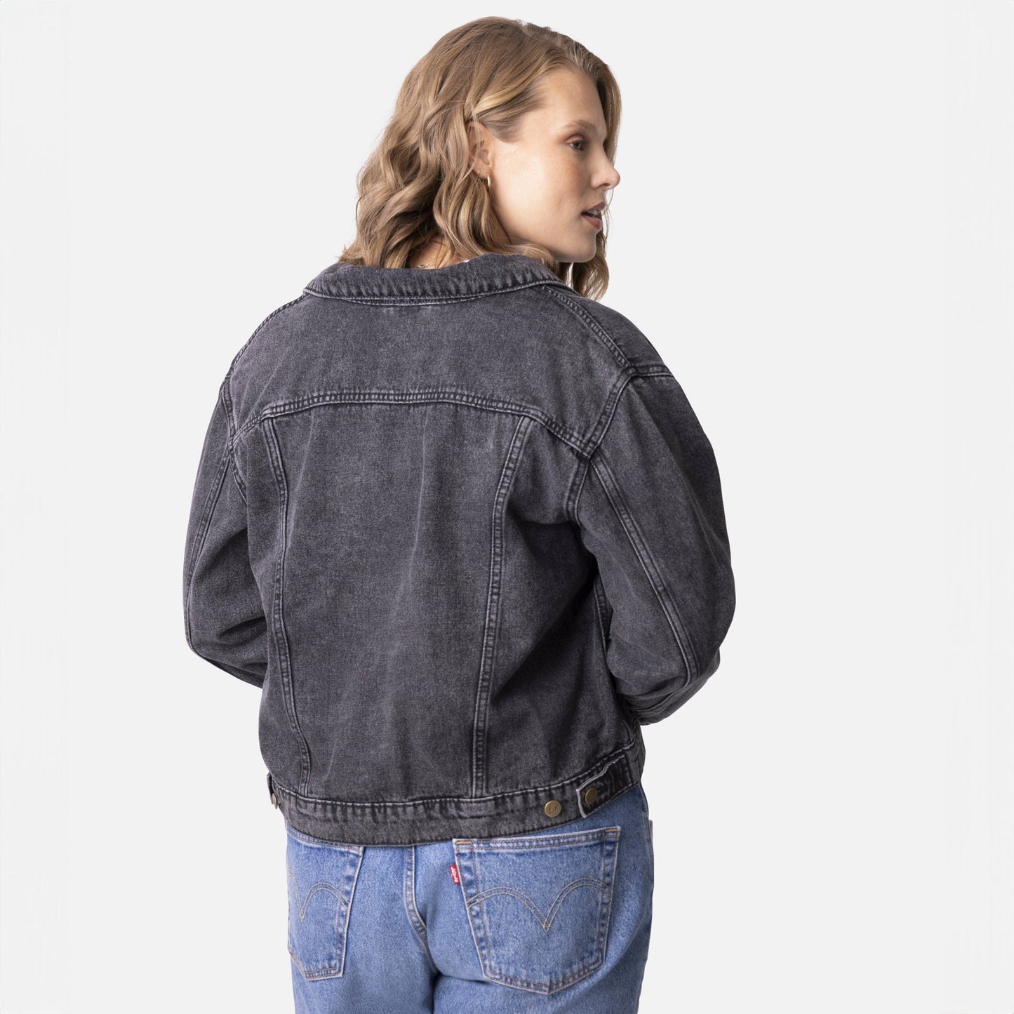 Vintage Washed Created With A Purpose Denim Jacket