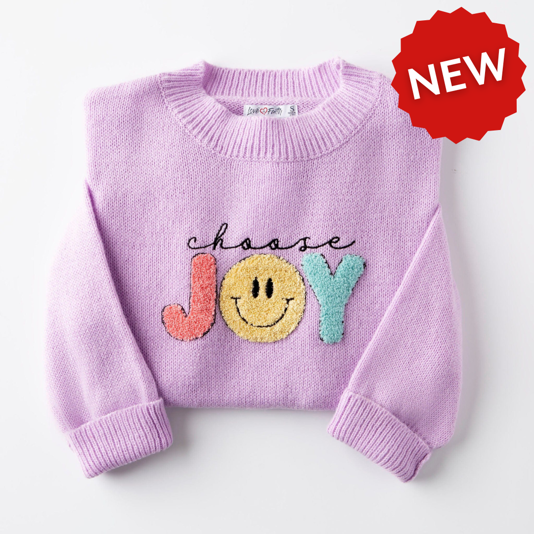 Choose Joy Embellished Sweater