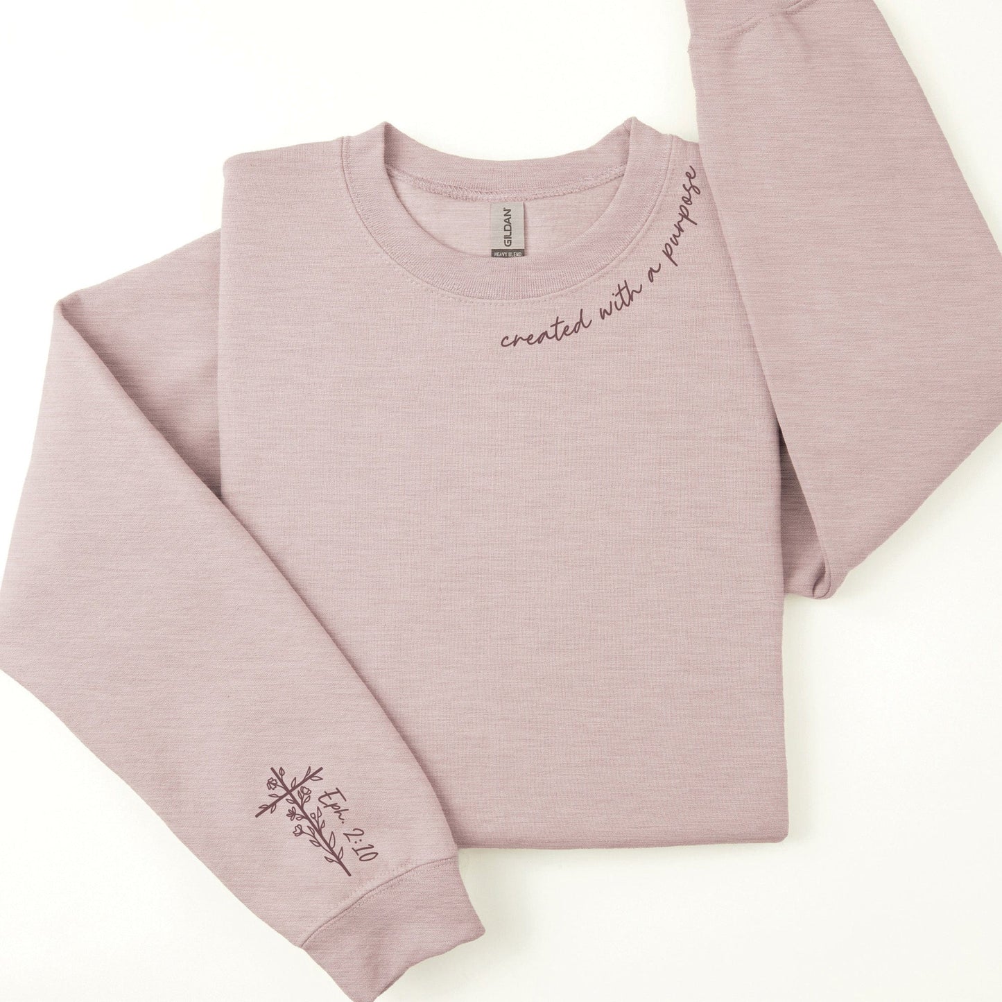 Embroidered Created with a Purpose Sweatshirt